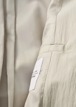 Outlet & Other Stories Crinkle-Effect Trench Coat Beige