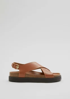 Outlet & Other Stories Criss-Cross Leather Sandals