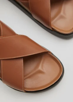 Outlet & Other Stories Criss-Cross Leather Sandals