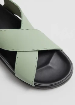 Outlet & Other Stories Criss-Cross Leather Sandals