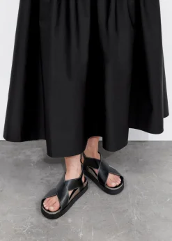 Outlet & Other Stories Criss-Cross Leather Sandals