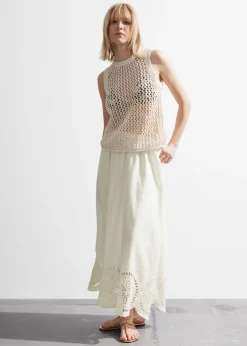 Best & Other Stories Crocheted Tank Top White