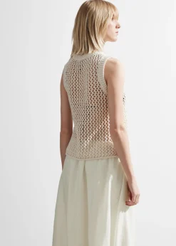 Best & Other Stories Crocheted Tank Top White