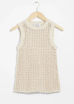 Best & Other Stories Crocheted Tank Top White