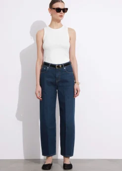 Store & Other Stories Cropped Barrel-Leg Jeans