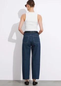 Store & Other Stories Cropped Barrel-Leg Jeans
