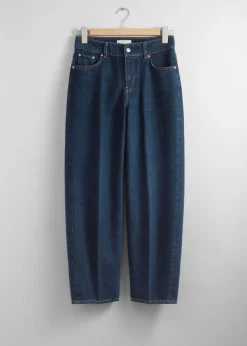 Store & Other Stories Cropped Barrel-Leg Jeans