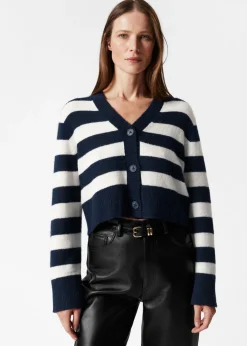 Hot & Other Stories Cropped Knit Cardigan