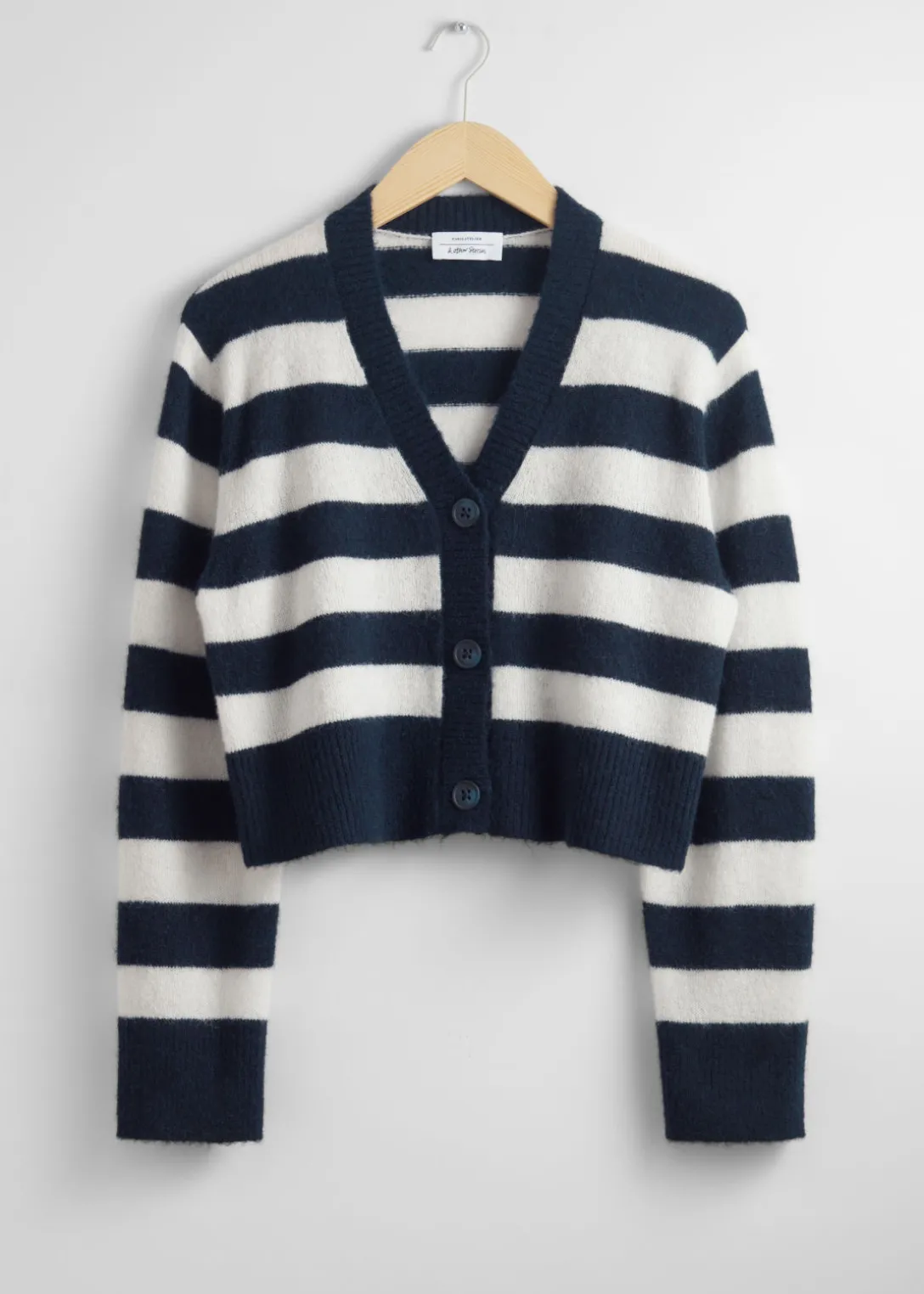 Hot & Other Stories Cropped Knit Cardigan