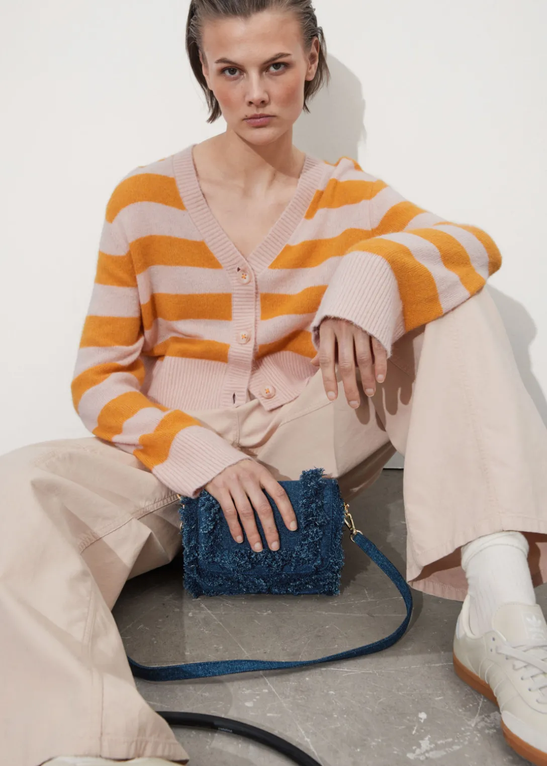 Hot & Other Stories Cropped Knit Cardigan
