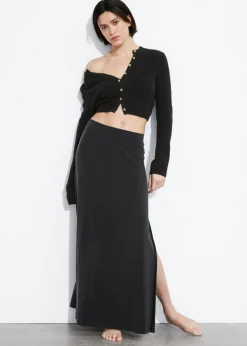 Online & Other Stories Cropped Rib-Knit Cardigan