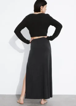 Online & Other Stories Cropped Rib-Knit Cardigan