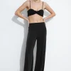 Cheap & Other Stories Cupro Pin Tuck Trousers Black