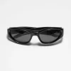 Outlet & Other Stories Curved-Frame Sunglasses Black