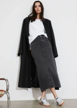 New & Other Stories Denim Midi Skirt