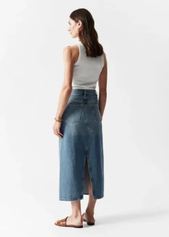 New & Other Stories Denim Midi Skirt