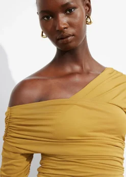Flash Sale & Other Stories Draped One-Shoulder Top Yellow
