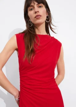 New & Other Stories Draped Sleeveless Midi Dress