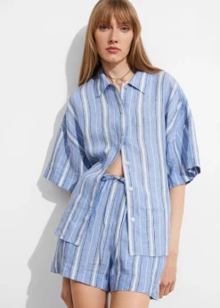 Cheap & Other Stories Drawstring Linen Shorts