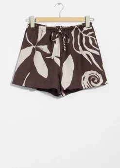 Cheap & Other Stories Drawstring Linen Shorts