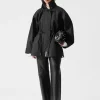 Outlet & Other Stories Drawstring Waist Jacket Black