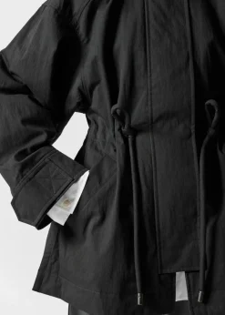 Outlet & Other Stories Drawstring Waist Jacket Black