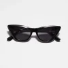 Online & Other Stories Edgy Cat-Eye Sunglasses Black
