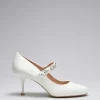 Discount & Other Stories Embellished Satin Pumps White