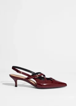 Best & Other Stories Embellished Slingback Pumps