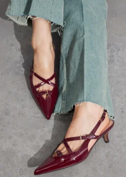 Best & Other Stories Embellished Slingback Pumps