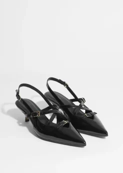 Best & Other Stories Embellished Slingback Pumps