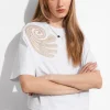Store & Other Stories Embroidered Boxy T-Shirt White