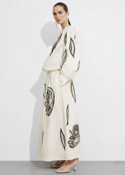 Hot & Other Stories Embroidered One-Shoulder Top White