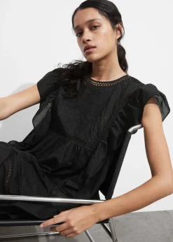Best & Other Stories Embroidered Ruffle Mini Dress