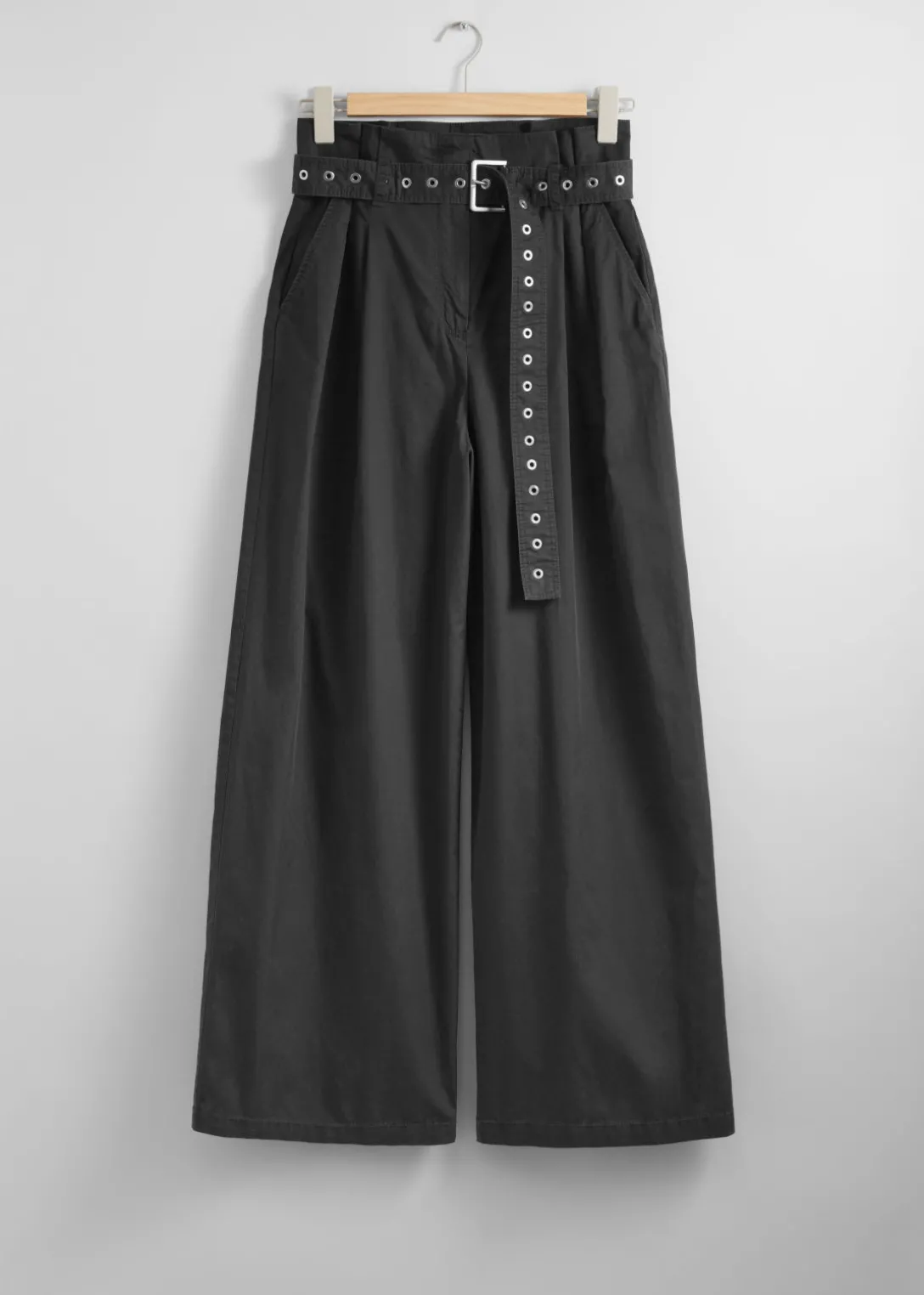 Hot & Other Stories Eyelet-Belt Paperbag Trousers