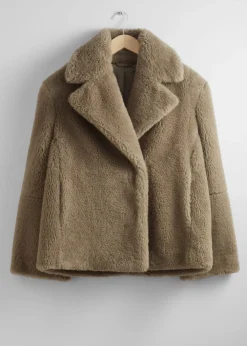 Outlet & Other Stories Faux Fur Jacket Mole