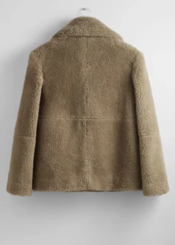 Outlet & Other Stories Faux Fur Jacket Mole
