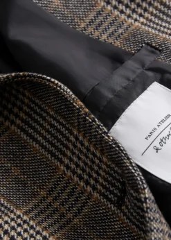 Best Sale & Other Stories Fitted Checked Blazer Beige Checks