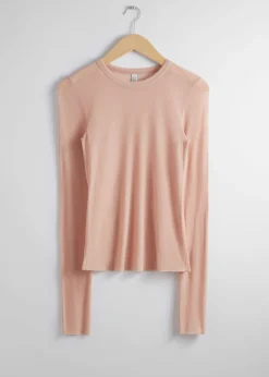 Cheap & Other Stories Fitted Mulberry Silk Top