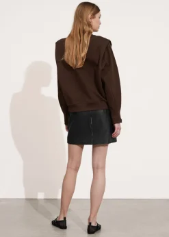 Store & Other Stories Fitted Pleated-Shoulder Sweatshirt