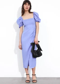 Store & Other Stories Fitted Puff Sleeve Dress
