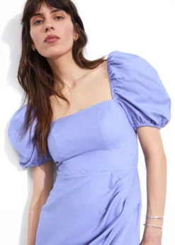 Store & Other Stories Fitted Puff Sleeve Dress