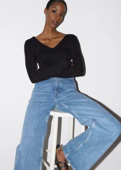 Shop & Other Stories Fitted Rib-Knit Top