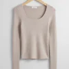 Best & Other Stories Fitted Scoop-Neck Top