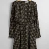 Flash Sale & Other Stories Floaty Mini Dress Black Print
