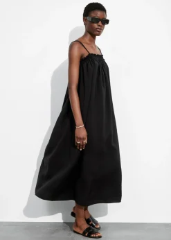 Store & Other Stories Floaty Strappy Midi Dress