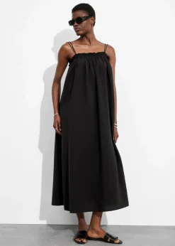 Store & Other Stories Floaty Strappy Midi Dress