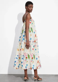 Store & Other Stories Floaty Strappy Midi Dress