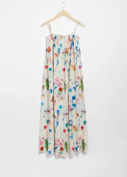 Store & Other Stories Floaty Strappy Midi Dress