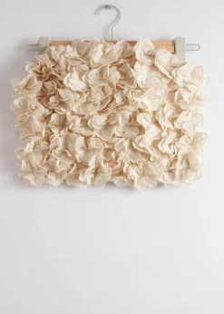 Best Sale & Other Stories Floral-Appliqué Bustier Top Cream